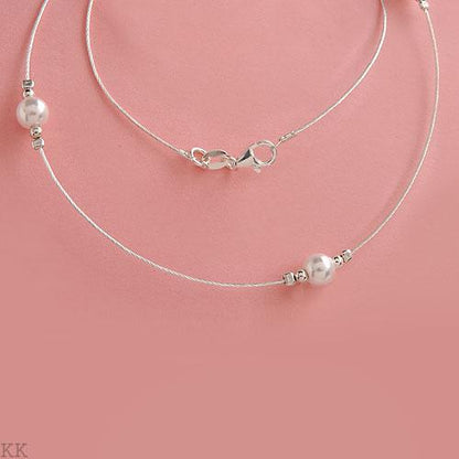Pearl & Solid Silver Necklace