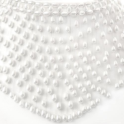 White Pearl 'Cascade' Necklace